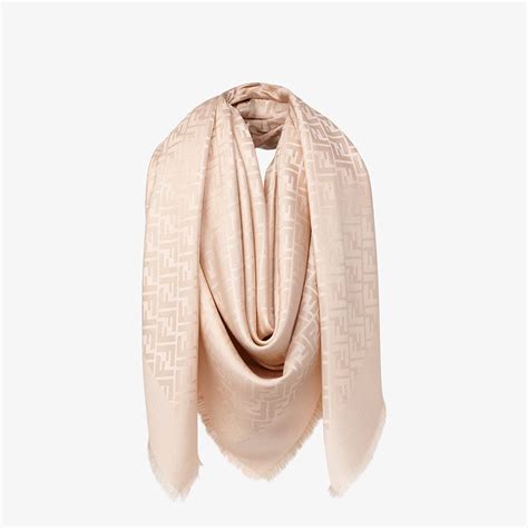 fendi scarf silk rose|fendi touch of fur shawl.